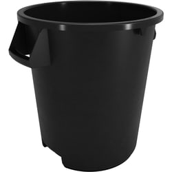 MSC&nbsp;Carlisle Trash Container, 55 gal, Round, Gray, Polyethylene