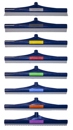 MSC&nbsp;Midwest Rake Squeegee Blade, 24 in, EPDM, Gray, 1/8 in Notch