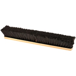 MSC&nbsp;Osborn Push Broom, 24 in Wide, Horsehair Bristle, Wood Block