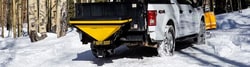 MSC&nbsp;Meyer Products Tailgate Spreader, 350 lbs Capacity, Poly, Stainless Steel
