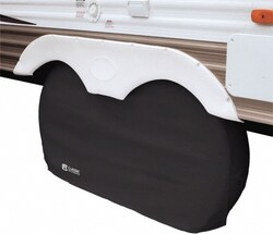 MSC&nbsp;Classic Accessories RV Dual Axle Wheel Cover, PVC, 27 x 8 in