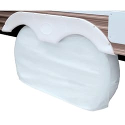 MSC&nbsp;Classic Accessories RV Dual Axle Wheel Cover, 27-30 in Diameter, 8 in Width, Snow White