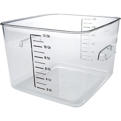MSC&nbsp;Rubbermaid Food Storage Container, Polycarbonate, Rectangular, 12 Qt