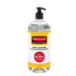 MSC&nbsp;Rubbermaid Hand Sanitizer Floor Stand, All-Metal, Black, Weighted Base