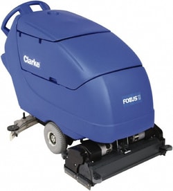 MSC&nbsp;Clarke Automatic Floor Scrubber, 28 in Cleaning Path, Cylindrical, Battery Powered