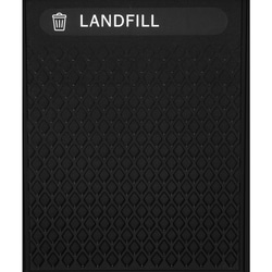 MSC&nbsp;Rubbermaid Decorative Plastic Landfill Panels, Medium, Black, Resin
