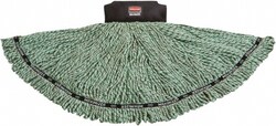 MSC&nbsp;Rubbermaid Wet Mop Loop, Clamp Jaw, Microfiber, Medium, Green