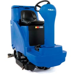 MSC&nbsp;Clarke Focus II Disc Ride-On Battery Floor Scrubber, 34 inch Cleaning Path, 31 gal Solution Tank, 31 gal Recovery Tank