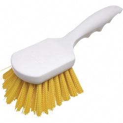 MSC&nbsp;Carlisle Floater Scrub Brush, 8 in, Polyester Bristle, Yellow