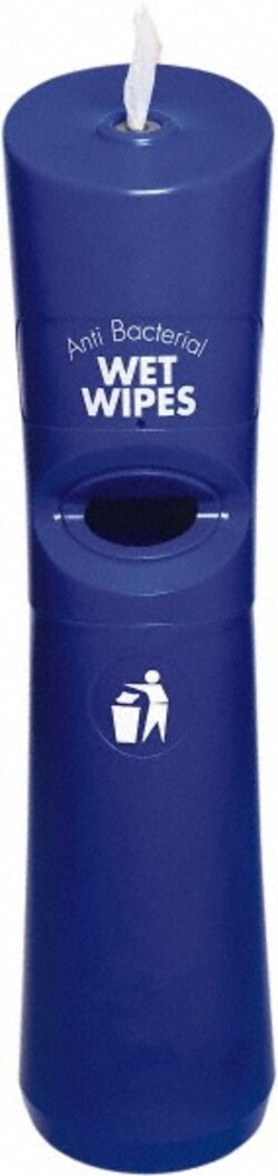 MSC&nbsp;Addgards Manual Wipe Dispenser, Blue, Polyethylene, 48 in Height