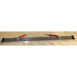 MSC&nbsp;Sweepex Magnet Bar, 60 in, Metal, Silver/Red