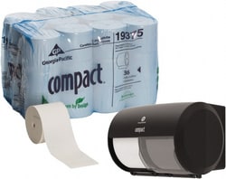 MSC&nbsp;Georgia Pacific Bathroom Tissue, Recycled Fiber, 2-Ply, 4.05 in Sheet Length