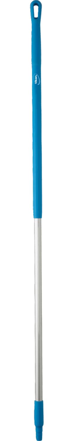 MSC&nbsp;Vikan Broom, 16.1 in, Soft/Stiff, Plastic Block, Polyester Bristle, Orange