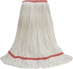 MSC&nbsp;O-Cedar Wet Mop Loop, Side Loading, Medium, Cotton & Polyester, 4-Ply