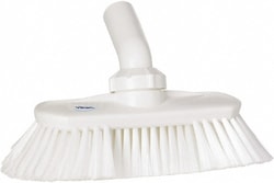 MSC&nbsp;Vikan Washing Brush, Angle Adjustment, Waterfed, 9.4 in, Soft Polyester, White