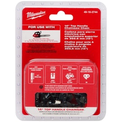 MSC&nbsp;Milwaukee Tool Chainsaw Chain and Guide Bar Set, 14 in, .325 Low Profile Pitch, .043 Gauge