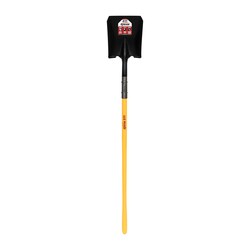 MSC&nbsp;SEYMOUR-MIDWEST Shovel, 14 Ga., Double Rivet, Square Point, 48 in Polymer Handle