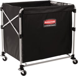 MSC&nbsp;Rubbermaid Replacement Basket, 8-Bushel, Vinyl, Black