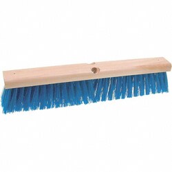 MSC&nbsp;Osborn Push Broom, 36 in Wide, Polypropylene, Wood Block, Threaded Connection