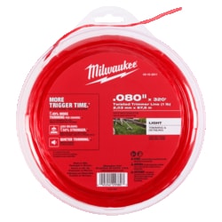 MSC&nbsp;Milwaukee Tool Trimmer Line, .080 in x 320 ft, 1 lb, Twisted, Nylon