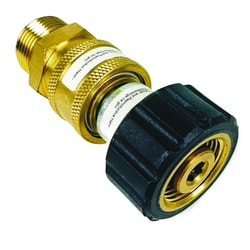 MSC&nbsp;BluShield High Pressure Hose Quick Connect Kit, Brass, 4000 PSI, M22/Quick-Connect