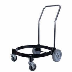 MSC&nbsp;Guardair Push Dolly, 55 Gallon Drum, Steel Frame, Non-Conductive Wheels