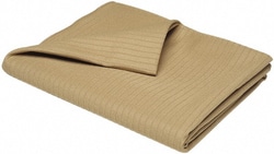 MSC&nbsp;AbilityOne Bedspread, Polyester, Heavy-Duty, 63 x 103 inch, Tan