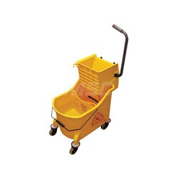 MSC&nbsp;O-Cedar Bucket & Wringer, 36 Qt, Plastic, Down Press