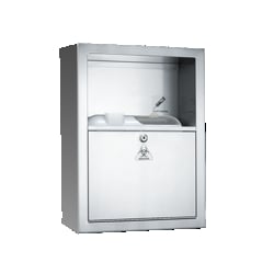 MSC&nbsp;ASI-American Specialties Sharps Disposal Cabinet, Stainless Steel, Surface Mounted