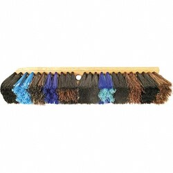 MSC&nbsp;Osborn Push Broom, 18 in, Polypropylene Bristle, Wood Block
