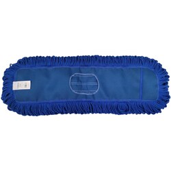 MSC&nbsp;AbilityOne Reusable Flat Mop, Microfiber, 18 inch, Blue, 12 Pack