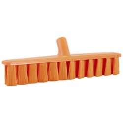 MSC&nbsp;Vikan Push Broom Head, 15.7 inch, Soft Bristle, Orange