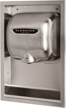 MSC&nbsp;Excel Dryer Recess Kit, ADA Compliant, Brushed Stainless Steel