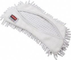 MSC&nbsp;Rubbermaid Dust Mop Head, Microfiber, Fringed, 5.9 in W, 8.9 in L