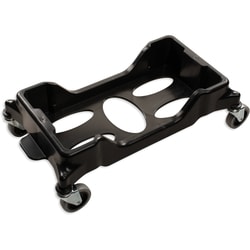 MSC&nbsp;Carlisle Trash Can Dolly, Polypropylene, Black, 200 lb Capacity, HACCP Compliant