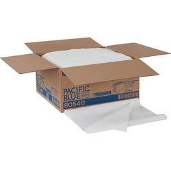 MSC&nbsp;Georgia Pacific Disposable Patient Care Bath Towels, 1/2-Fold, White, Clean Room Wipe