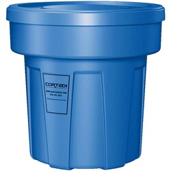 MSC&nbsp;Cortech USA Trash Can, 25 gal, Round, Polyethylene