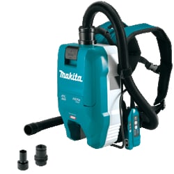 MSC&nbsp;Makita Backpack Dry Vacuum Kit, 40V max XGT Brushless, 2 Quart HEPA, 5.0Ah