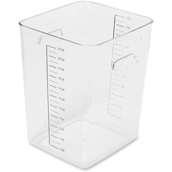 MSC&nbsp;Rubbermaid Food Storage Container, Polycarbonate, 22 Qt, Rectangular