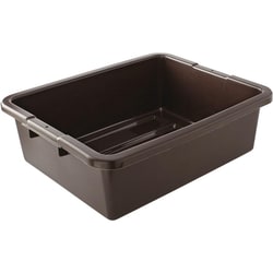 MSC&nbsp;Rubbermaid Storage Tote, Polyethylene, 7.6 Gal, Nesting