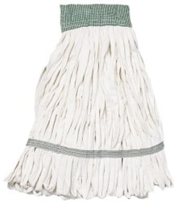 MSC&nbsp;AbilityOne SKILCRAFT Wet Mop Head, Looped End, Clamp Jaw, Medium, White