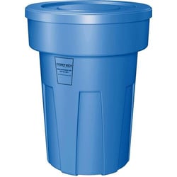 MSC&nbsp;Cortech USA Receptacle, Flame Retardant, 22 gal, Round, Gray