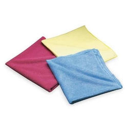 MSC&nbsp;Norton Abrasives Cleaning Cloth, Microfiber, Blue, 16 x 16 in