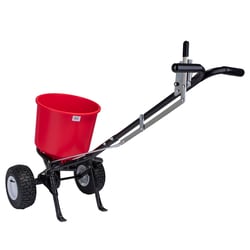 MSC&nbsp;Earthway Broadcast Spreader, 40 lb, Pneumatic Wheels, Steel T-Bar Handle