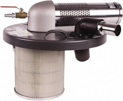 MSC&nbsp;Guardair Air Powered Wet/Dry Drum Vacuum Head, HEPA, 105 in Water Lift