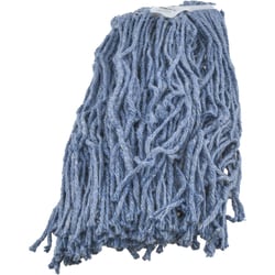 MSC&nbsp;AbilityOne Wet Mop, Clamp Jaw, Medium, Blended Fiber, White