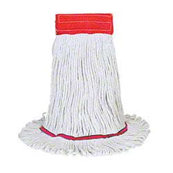 MSC&nbsp;O-Cedar MaxiPlus Microfiber Loop-End Mop, Medium, White/Red Band