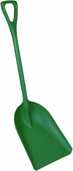 MSC&nbsp;Vikan One-Piece Metal Detectable Shovel, 13.7 inch Blade, Green, Polypropylene