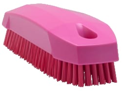 MSC&nbsp;Vikan Hand Brush, Stiff, Pink, Polypropylene, Polyester