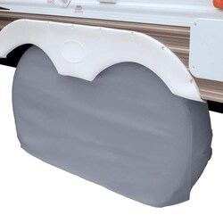 MSC&nbsp;Classic Accessories RV Dual Axle Wheel Cover, Water-Resistant Vinyl
